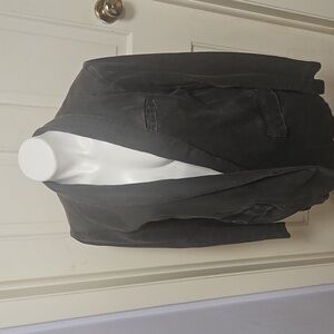 Free people charcoal cotton blazer jacket coat
